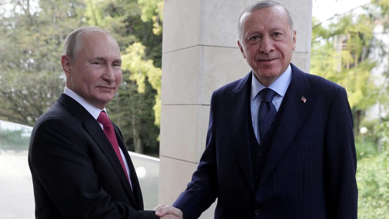 Putin und Erdoğan: Die Türkei und Russland arbeiten in Syrien weiterhin zusammen.