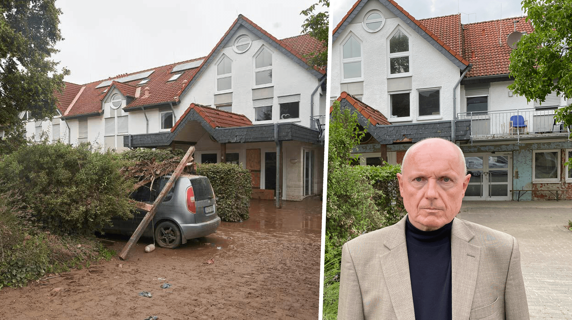 Lebenshilfehaus Sinzig: Vor einem Jahr starben dort bei der Flut zwölf Menschen. Heute steht es leer, und der Vorsitzende Ulrich van Bebber bangt um die Zukunft.