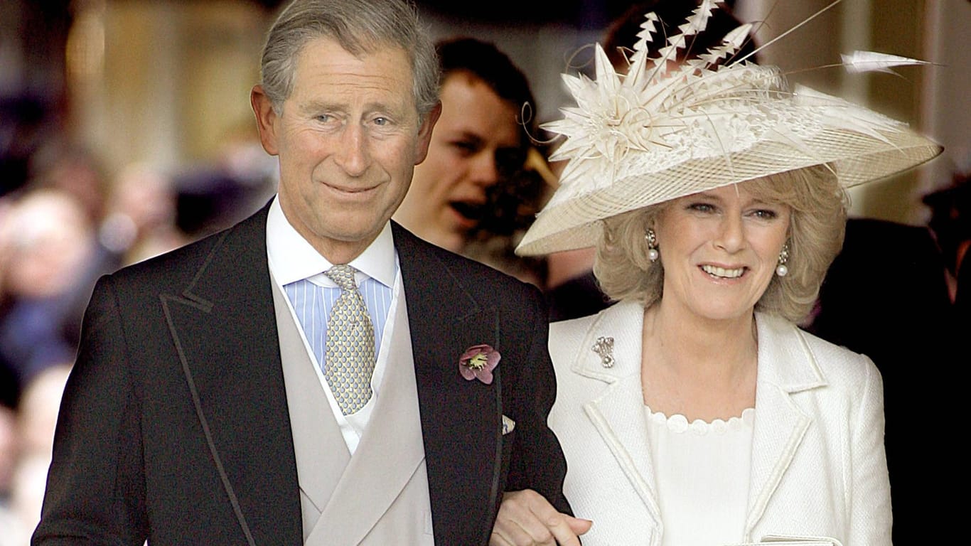 Charles und Camilla bei ihrer Hochzeit im Jahr 2005.