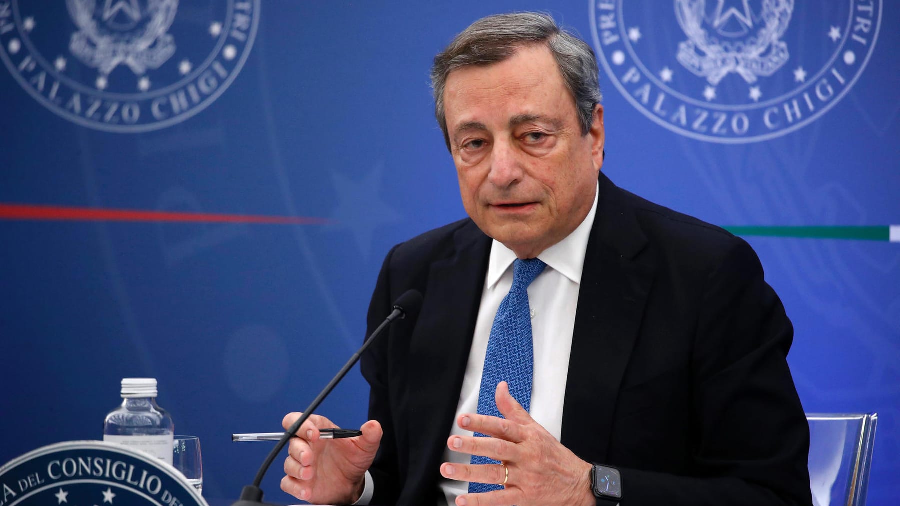 Gabinetto Draghi prima del crollo – cinque stelle boicottano il voto di fiducia
