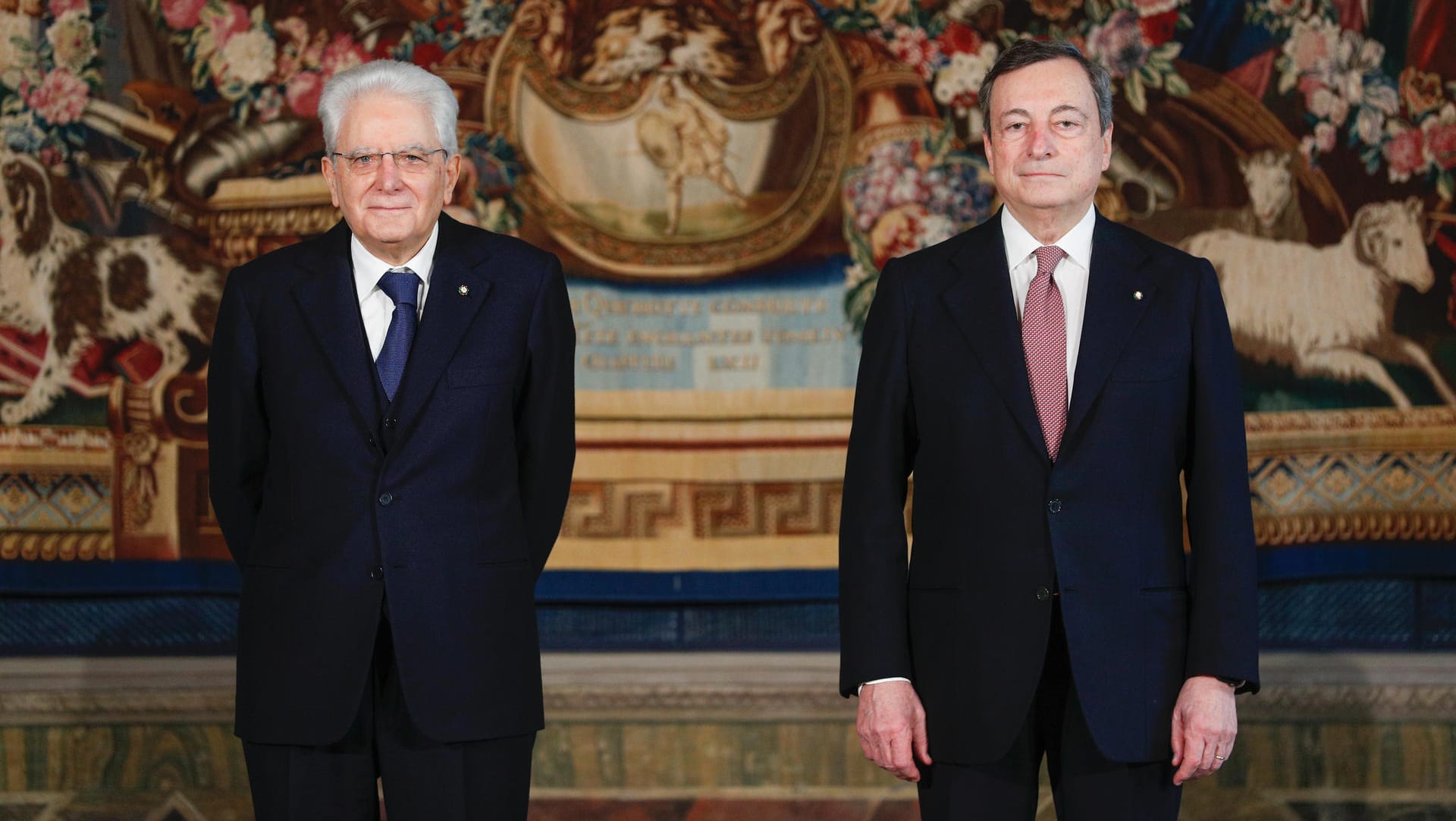 Präsident Mattarella und Ministerpräsident Draghi können Italien durch den Krisensturm führen.