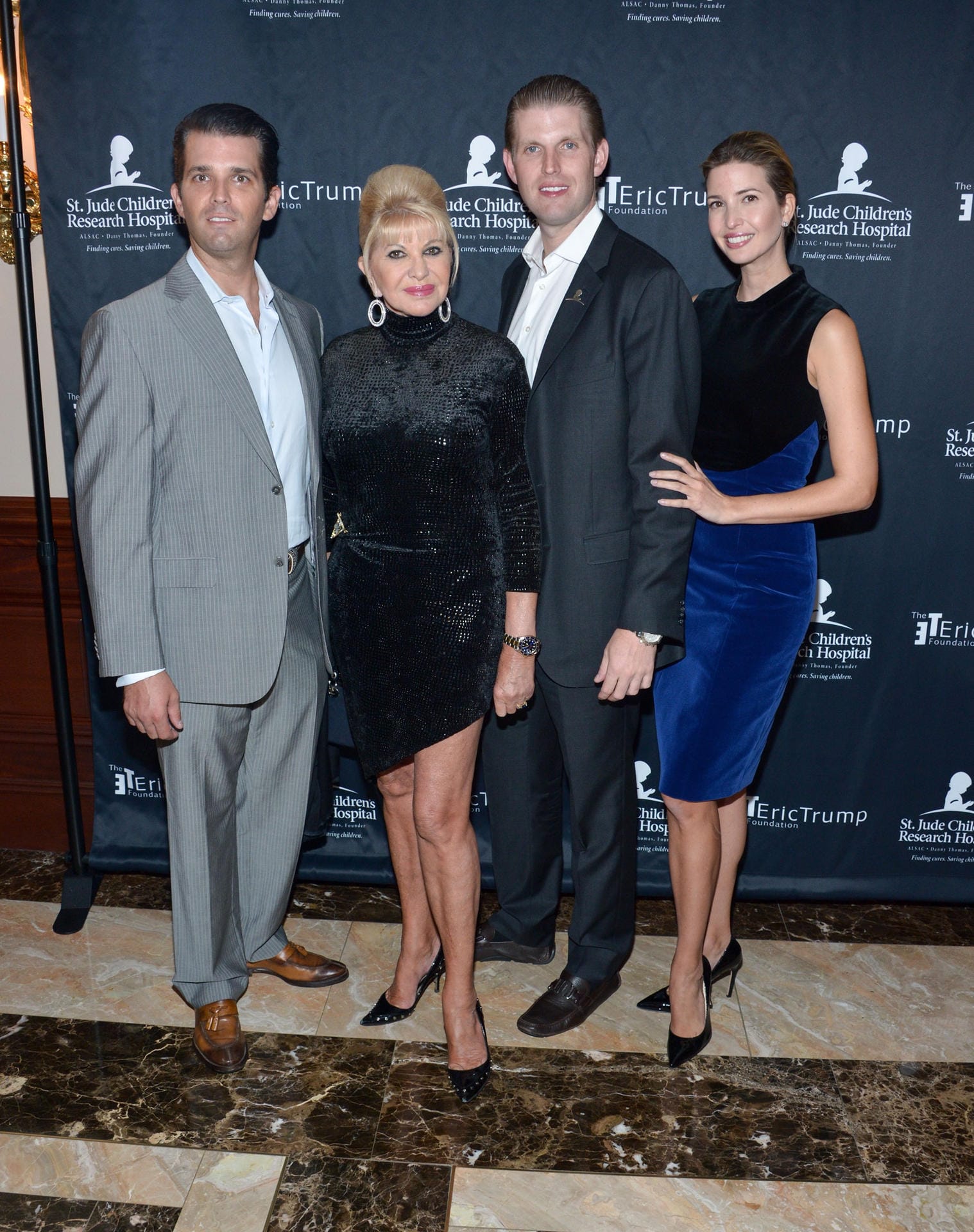 Ivana Trump mit ihren drei Kindern Donald Jr., Eric und Ivanka.