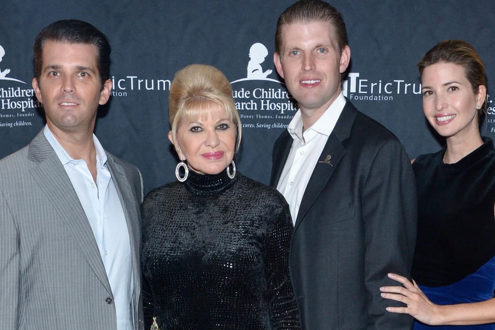 Ivana Trump: Ihre Kinder Donald Jr., Eric und Ivanka trauern.
