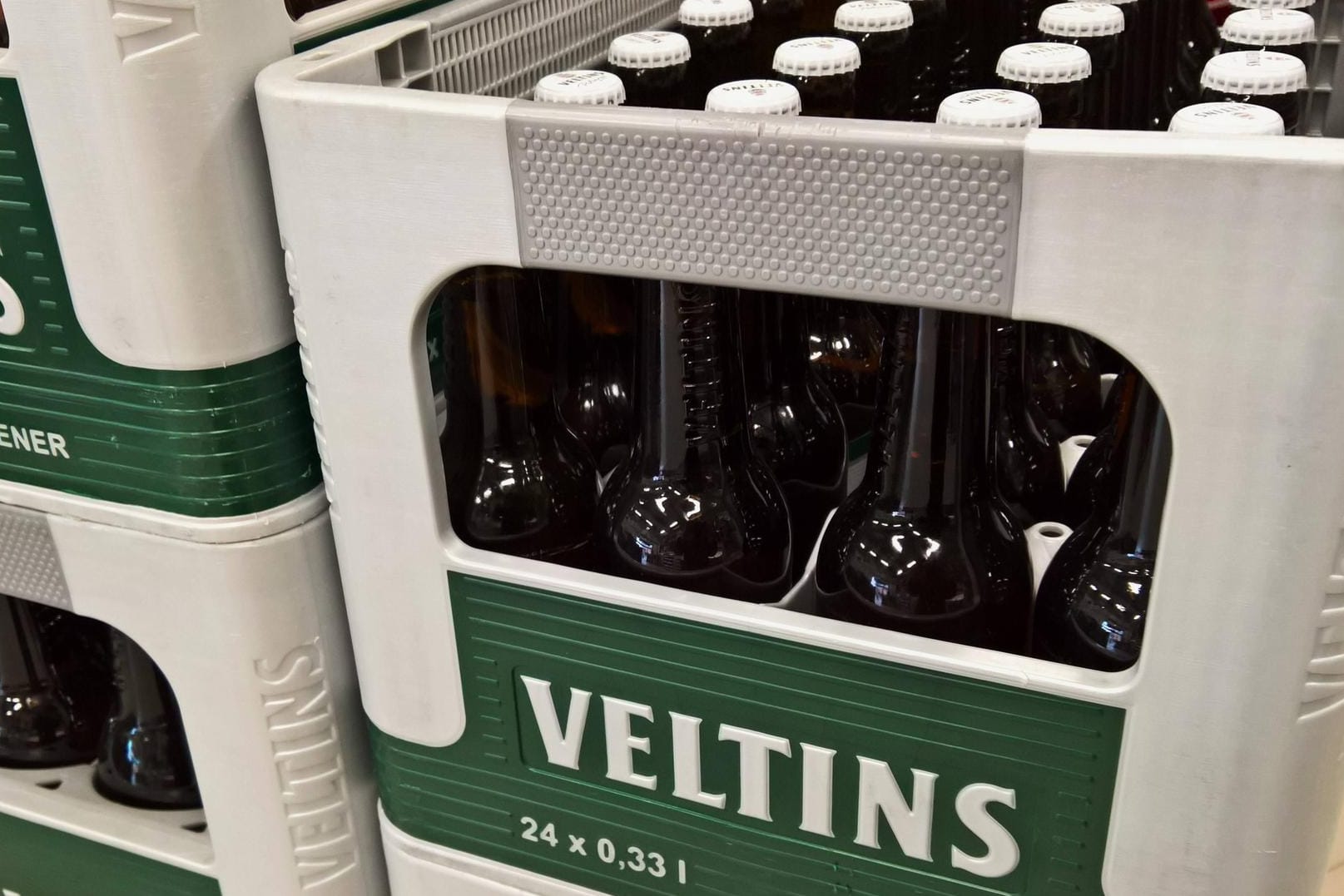 Veltins Bierkasten: Die Brauerei produzierte zuletzt mehr als je zuvor. Veltins Bierkasten: Die Brauerei produzierte zuletzt mehr als je zuvor.