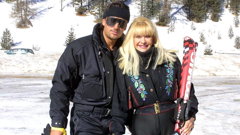 Ivana Trump und ihr neuer Partner Rossano Rubicondi im Jahr 2003: Sie blieb skibegeistert.