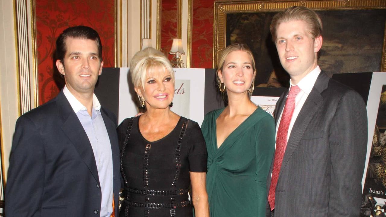 Ivana Trump hatte drei Kinder: Donald jr. Ivanka und Eric.