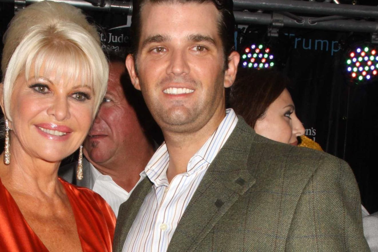 Ivana Trump und Donald Trump jr.: Der 44-Jährige stammt aus der ersten Ehe der 73-Jährigen mit Donald Trump.