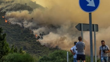 Alhaurin de la Torre in Spanien: Der Brand in der Sierra de Mijas zwang zur Evakuierung von 2.300 Menschen.