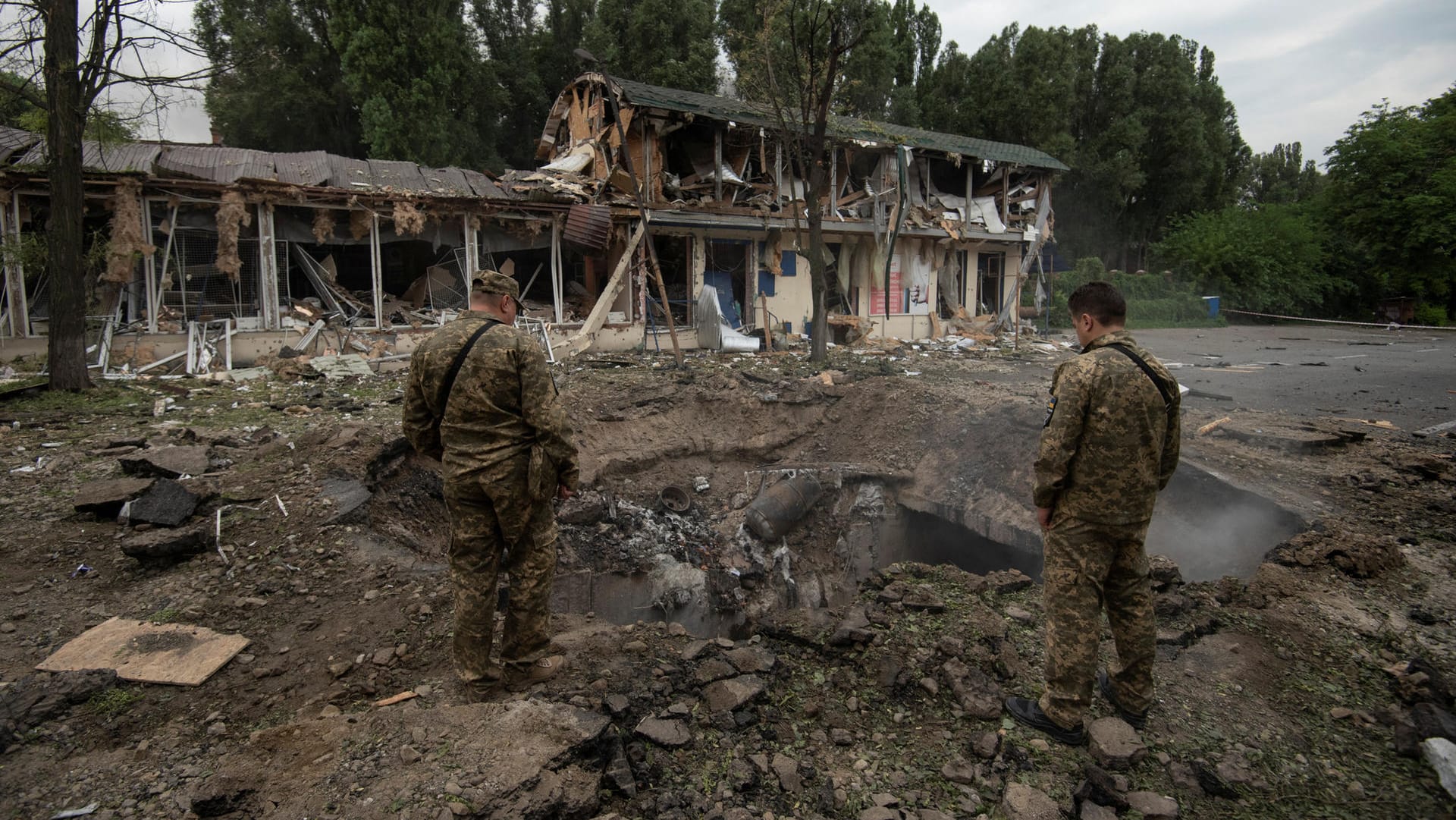 Zerstörung in Dnipro: Die ukrainische Millionenstadt steht unter Beschuss.