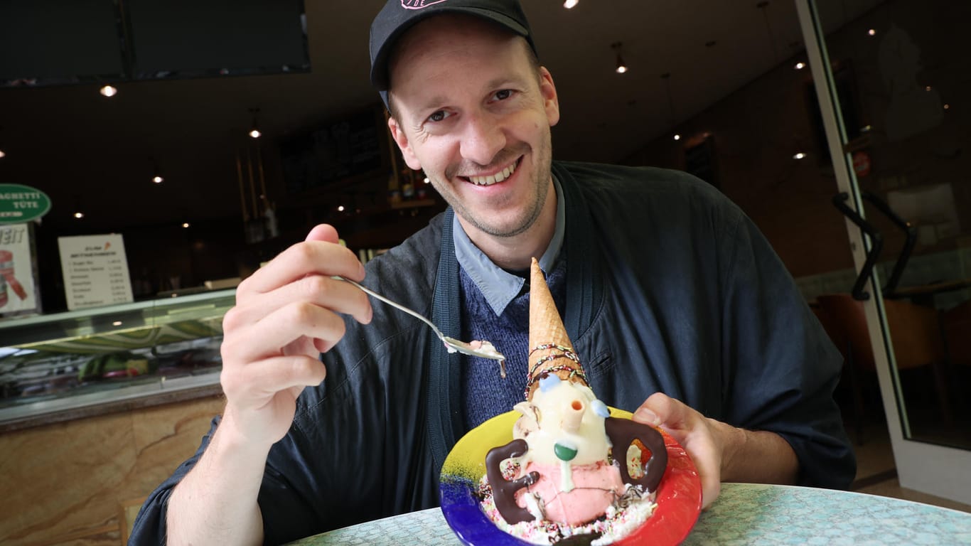 Leonhard Hieronymi: Dieses Pinocchio-Eis stammt aus dem Eiscafé Dante in Hamburg.