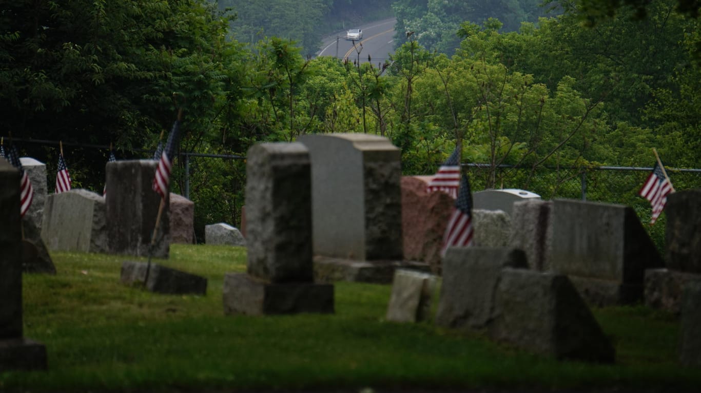 Ein Friedhof im US-amerikanischen Centralia: Ein Kohlefeuer hatte den einst florierenden Ort zur Geisterstadt gemacht.