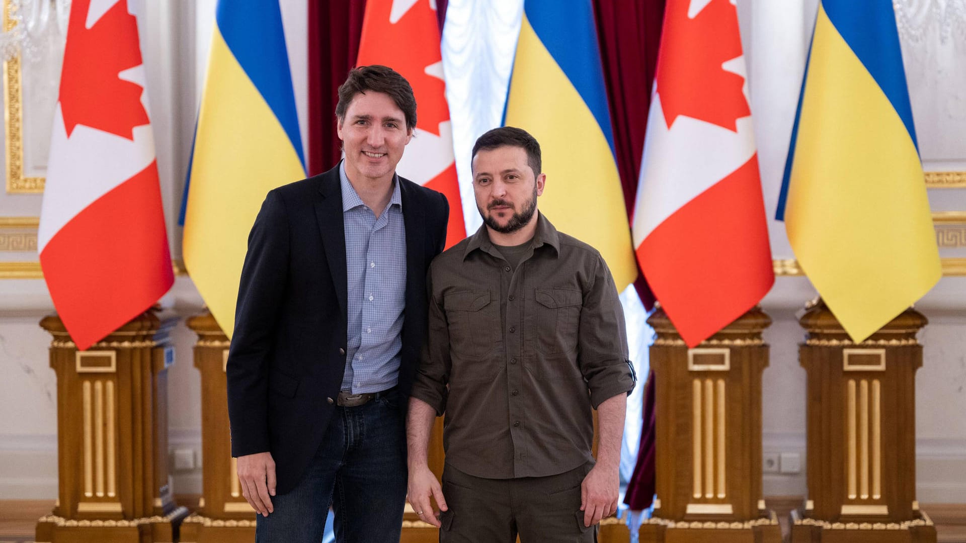 Der ukrainische Präsident Wolodymyr Selenskyj kritisiert die Entscheidung seines kanadischen Amtskollegen Justin Trudeau deutlich (Archivbild).