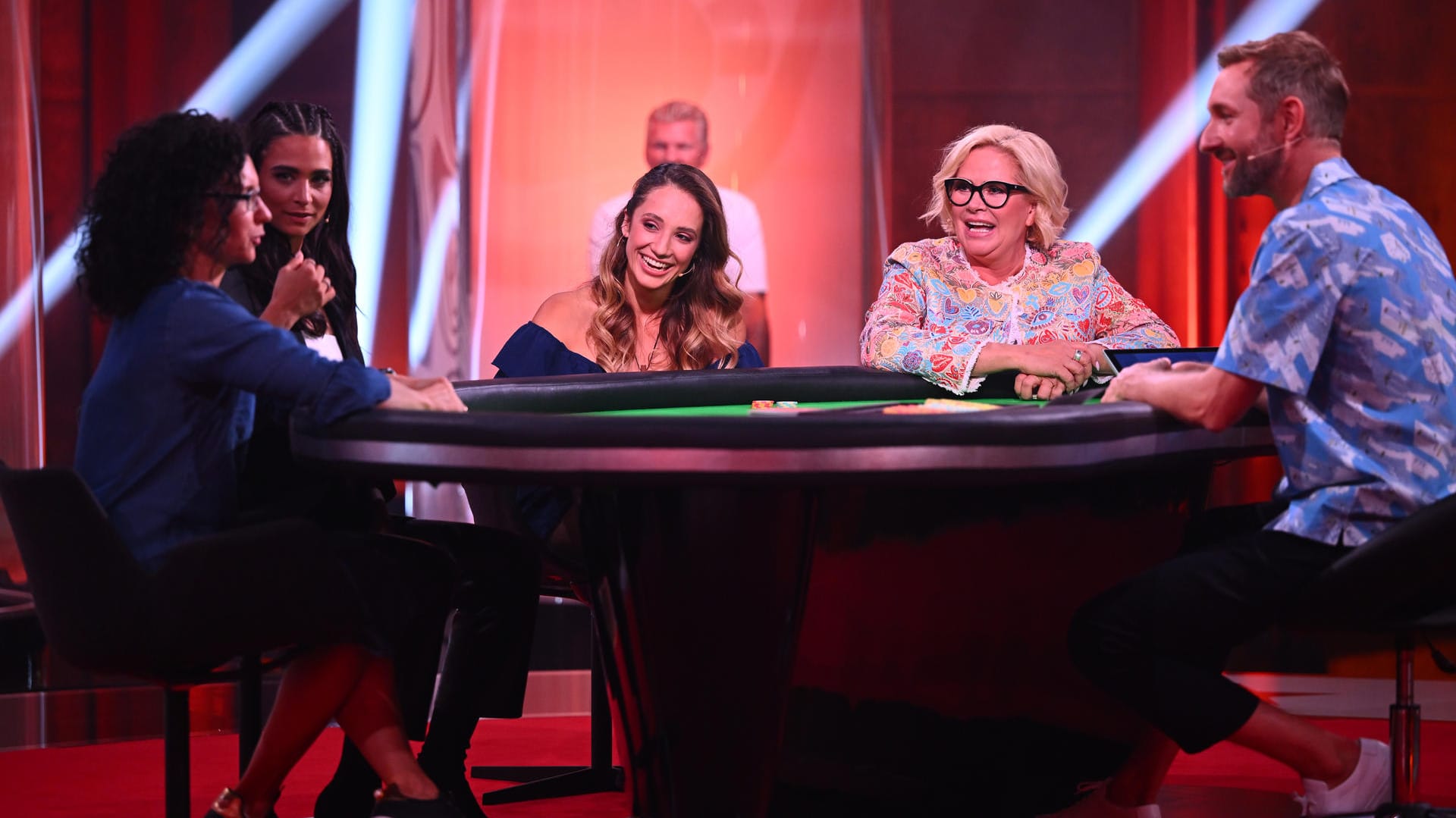 Alexandra Legat, Amira Pocher, Christiane Zimmermann und Claudia Effenberg setzen auf ihre Männer.