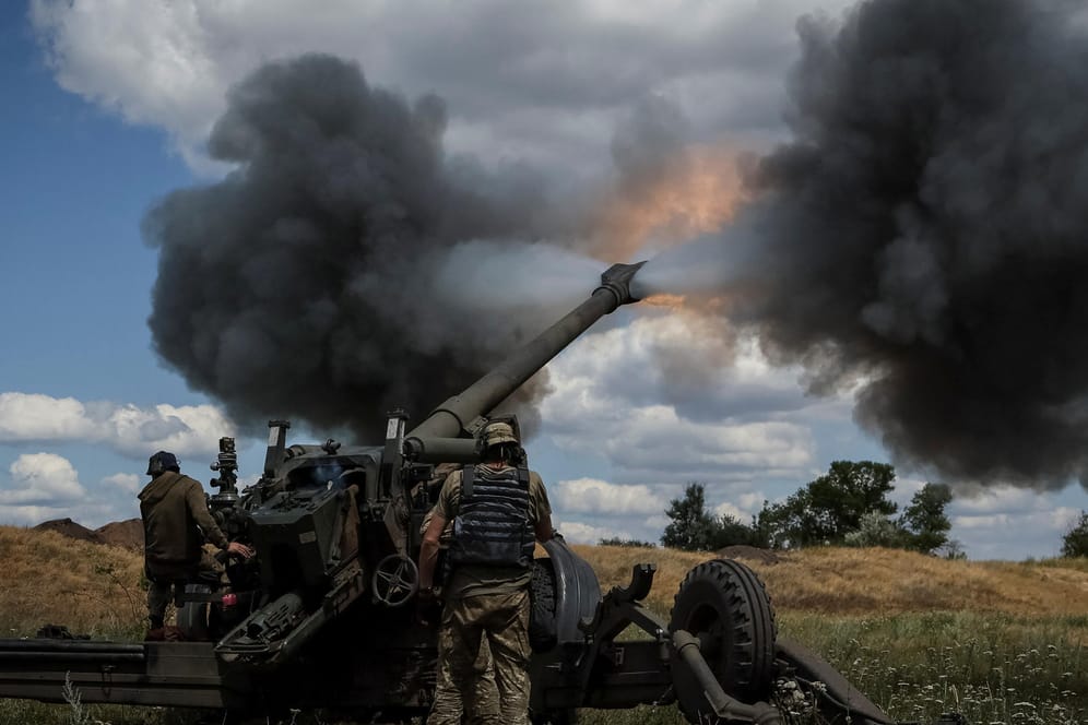 Ukrainische Truppen im Donbas: Die Kämpfe in der Ukraine gehen weiter.