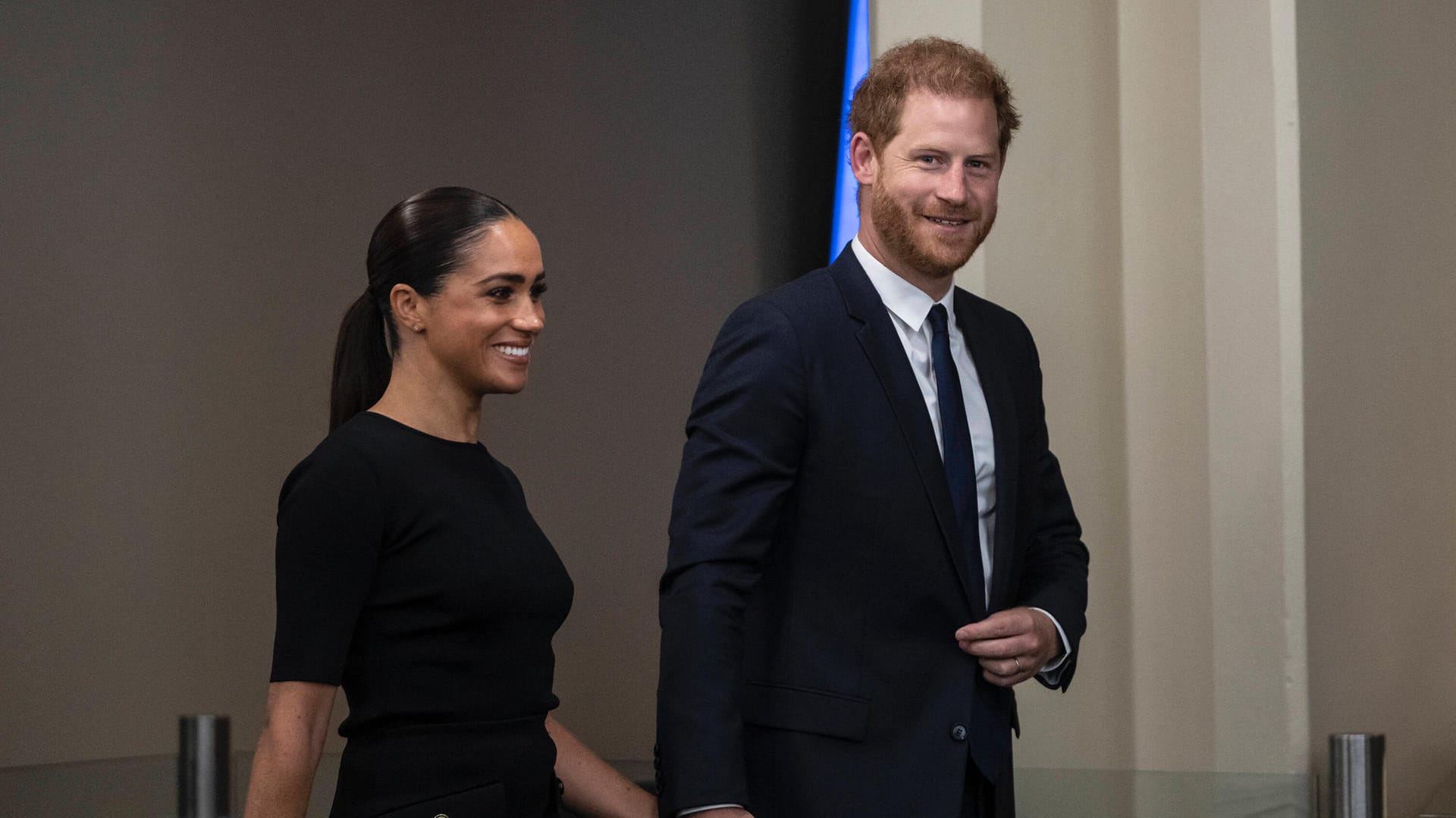 Herzogin Meghan und Prinz Harry am Montagnachmittag in New York.