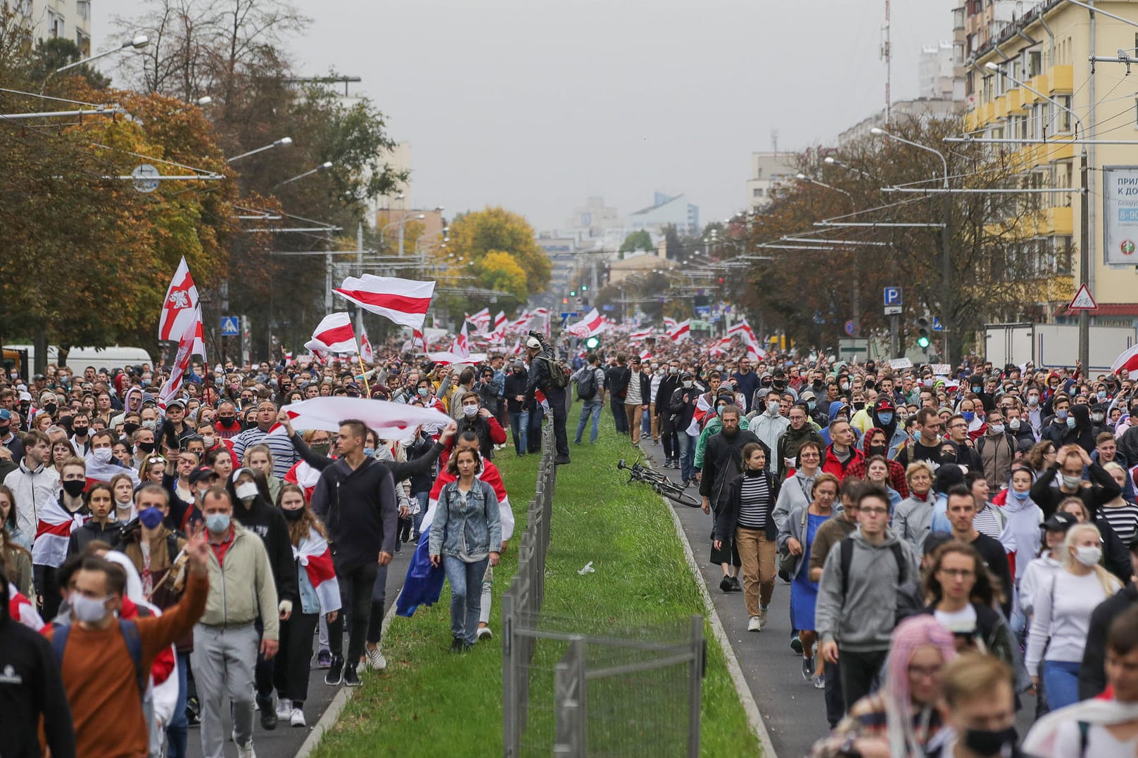 Massenproteste in Belarus im Jahr 2020: Auch Menschenrechtsorganisationen wurden bereits verboten.