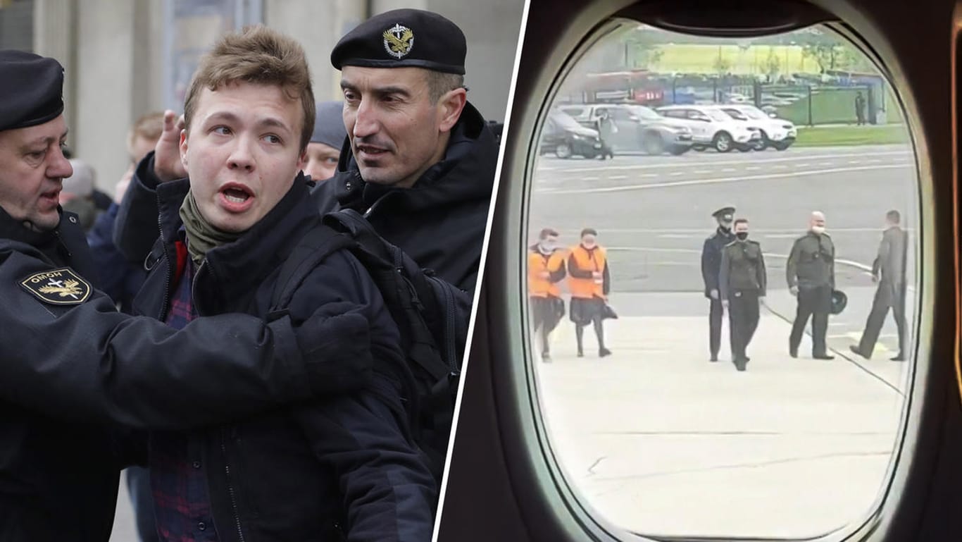 Die Behörden in Belarus hatten ein Ryanair-Flugzeug zur Landung gedrängt: An Bord war auch ein Regimekritiker.