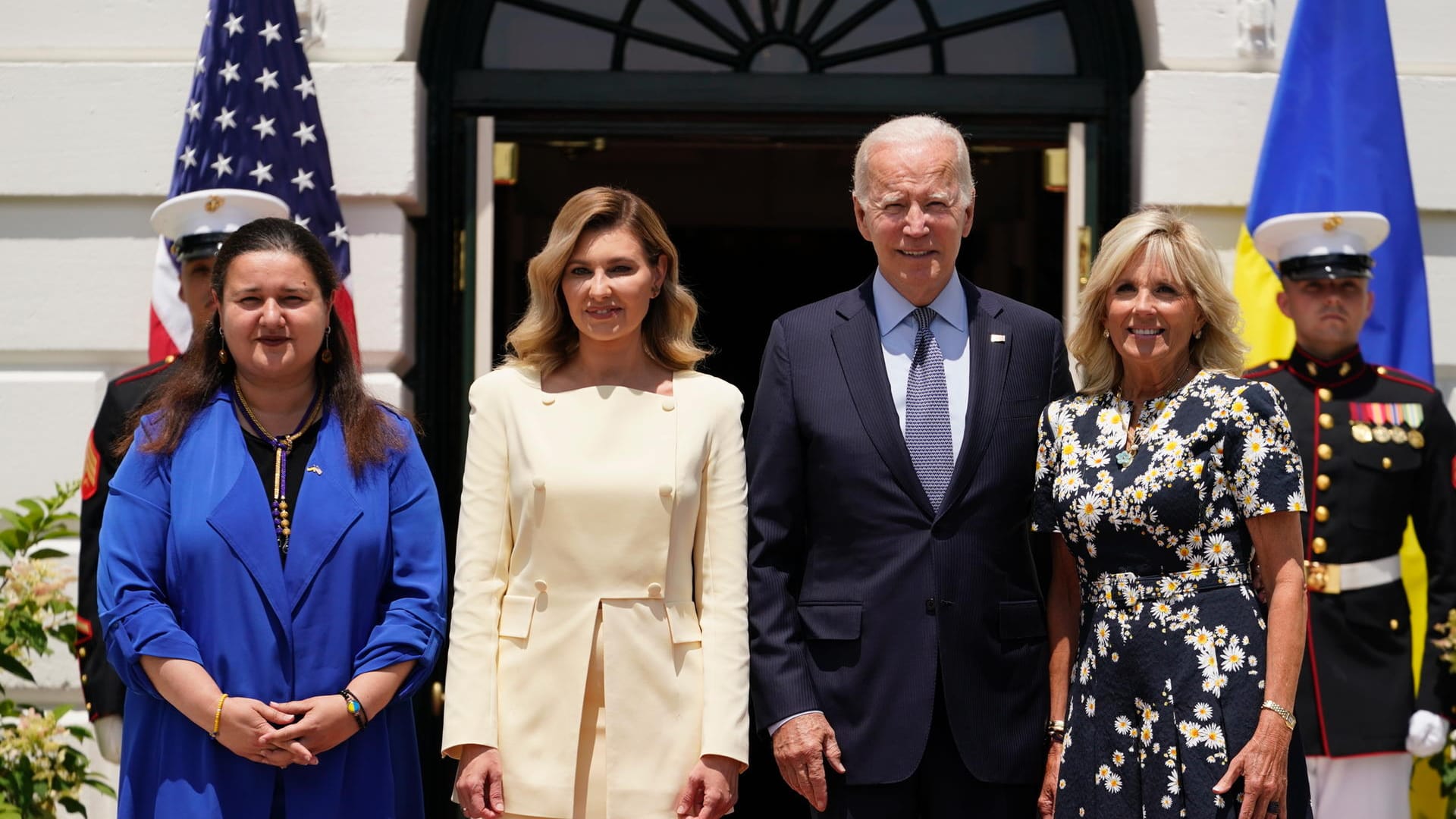 Ukrainische Präsidentengattin: Olena Selenska trifft US-Präsident Biden in Washington.