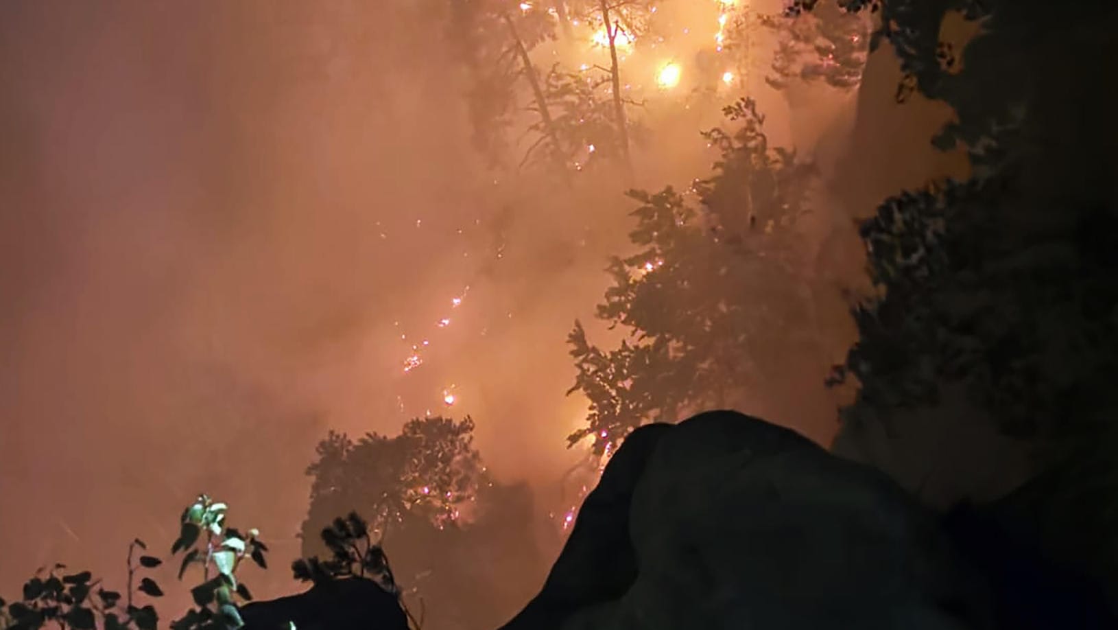 Waldbrand an der Bastei in der Sächsischen Schweiz. Waldbrand an der Bastei in der Sächsischen Schweiz.