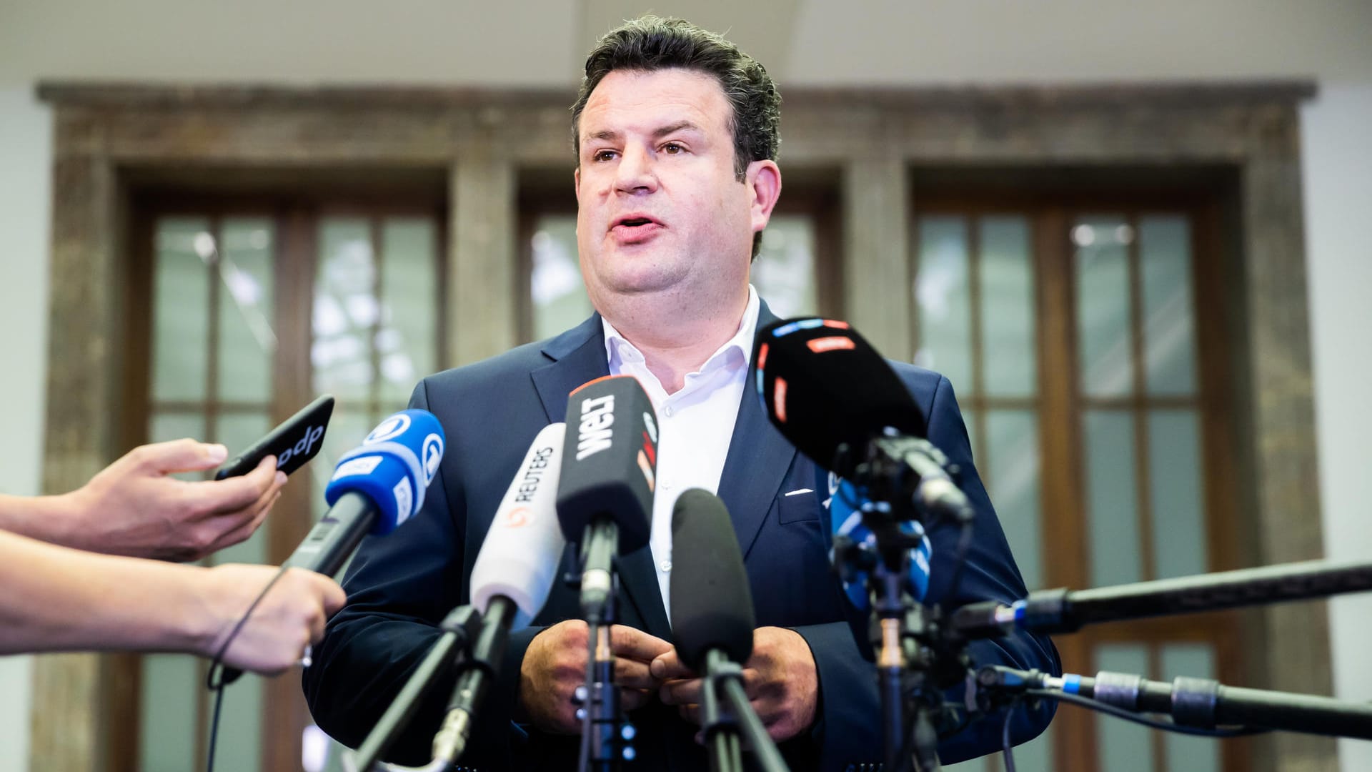 Bundesarbeitsminister Heil: Am Mittwoch legte er seinen Gesetzesentwurf für das Bürgergeld vor. Bundesarbeitsminister Heil: Am Mittwoch legte er seinen Gesetzesentwurf für das Bürgergeld vor.