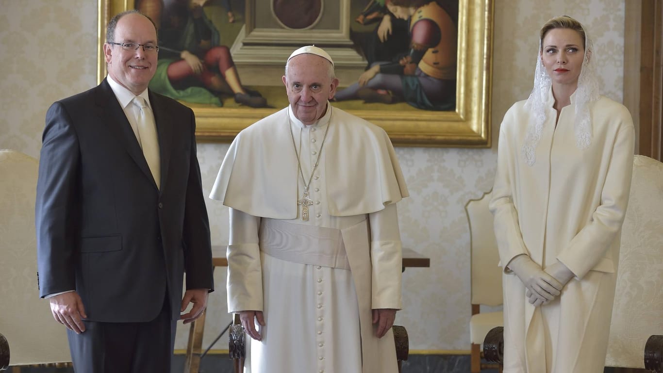 2016 besuchten Albert und Charlène von Monaco schon einmal den Papst.
