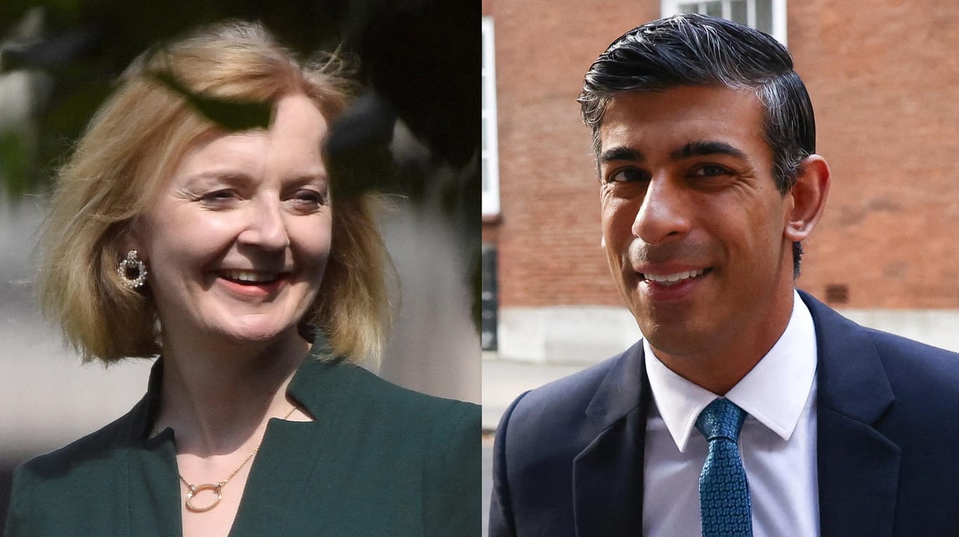 Liz Truss und Rishi Sunak: Zwischen ihnen wird die Nachfolge Boris Johnsons entschieden.