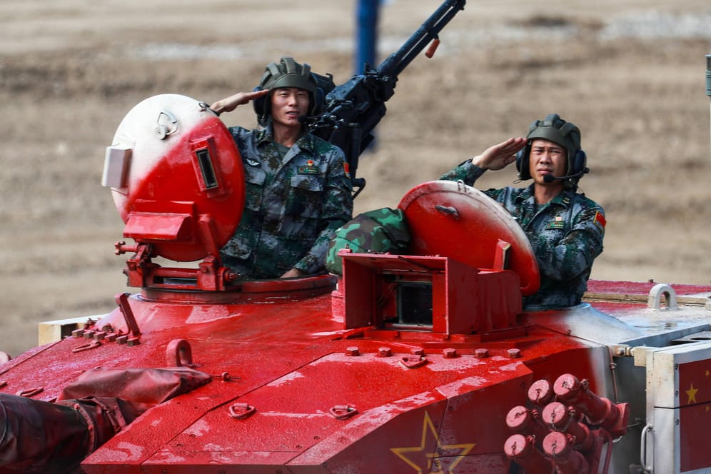 Chinesische Soldaten bei einem Militärwettbewerb in Moskau: Die Volksrepublik bereitet nach Ansicht der CIA eine Invasion Taiwans vor.
