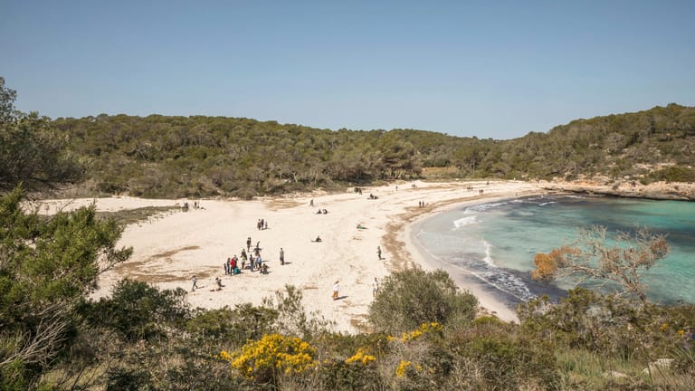 Cala Mondrago: Hier treffen sich Einheimische und Touristen zum gemeinsamen Sonnenbaden und Schwimmen.
