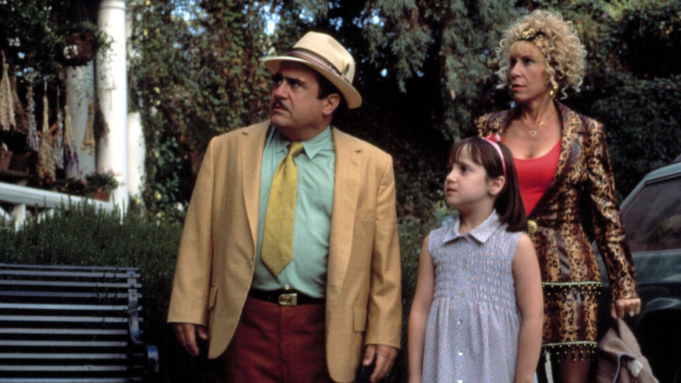 Danny De Vito, Mara Wilson und Rhea Perlman standen 1996 gemeinsam für "Matilda" vor der Kamera.