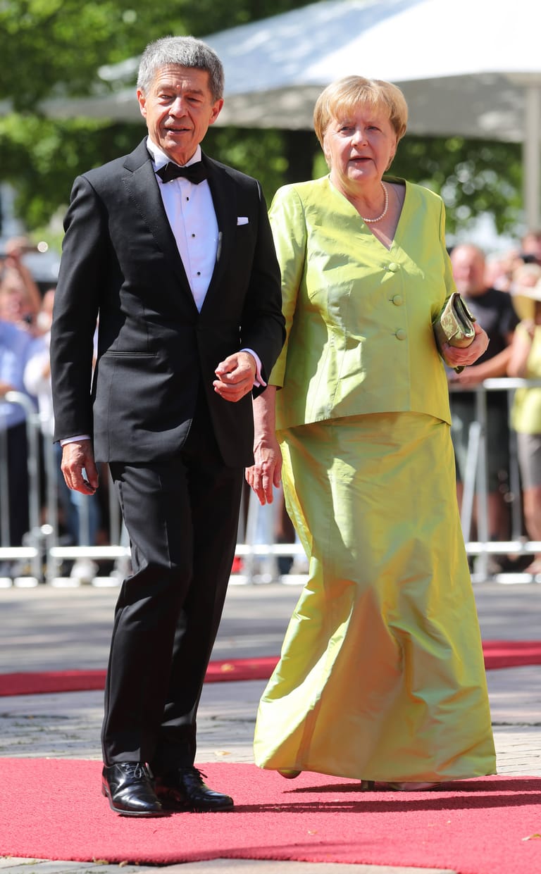 Angela Merkel mit ihrem Ehemann Joachim Sauer.