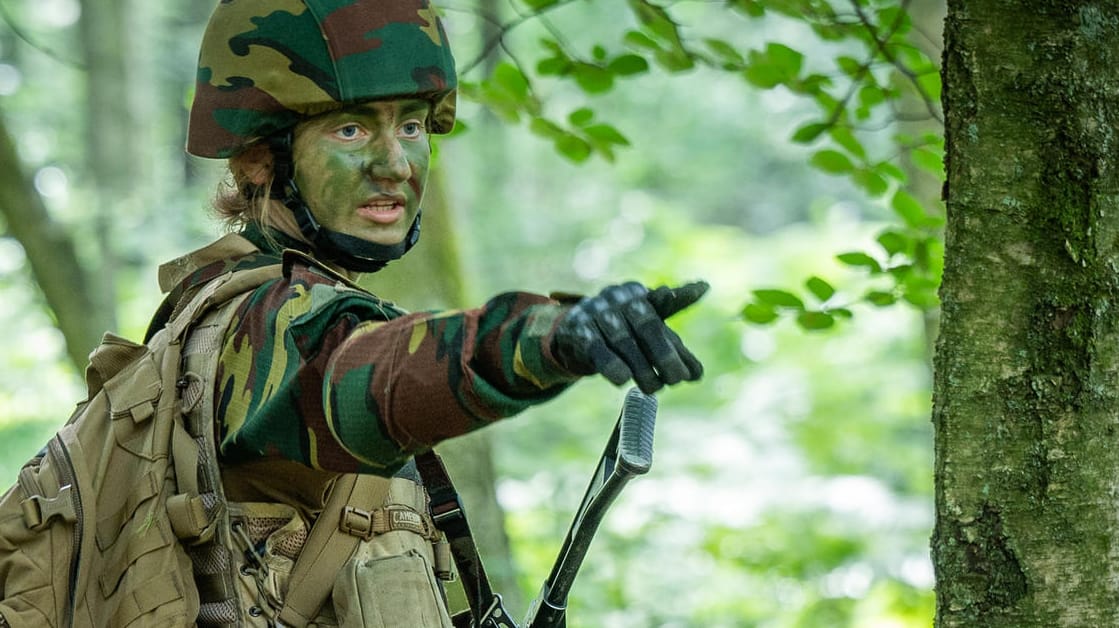 Kronprinzessin Elisabeth: Sie besuchte ein Sommerlager der Königlichen Militärschule.