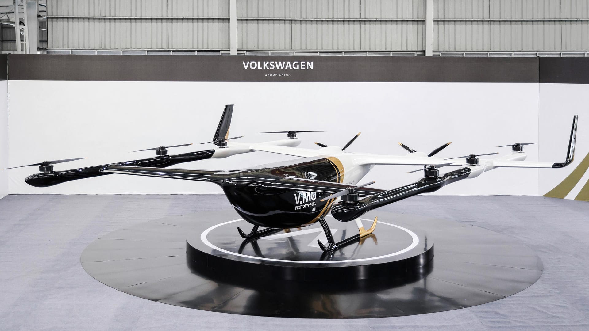 Der fliegende Tiger: In China enthüllte VW den Prototypen eines Flugtaxis.