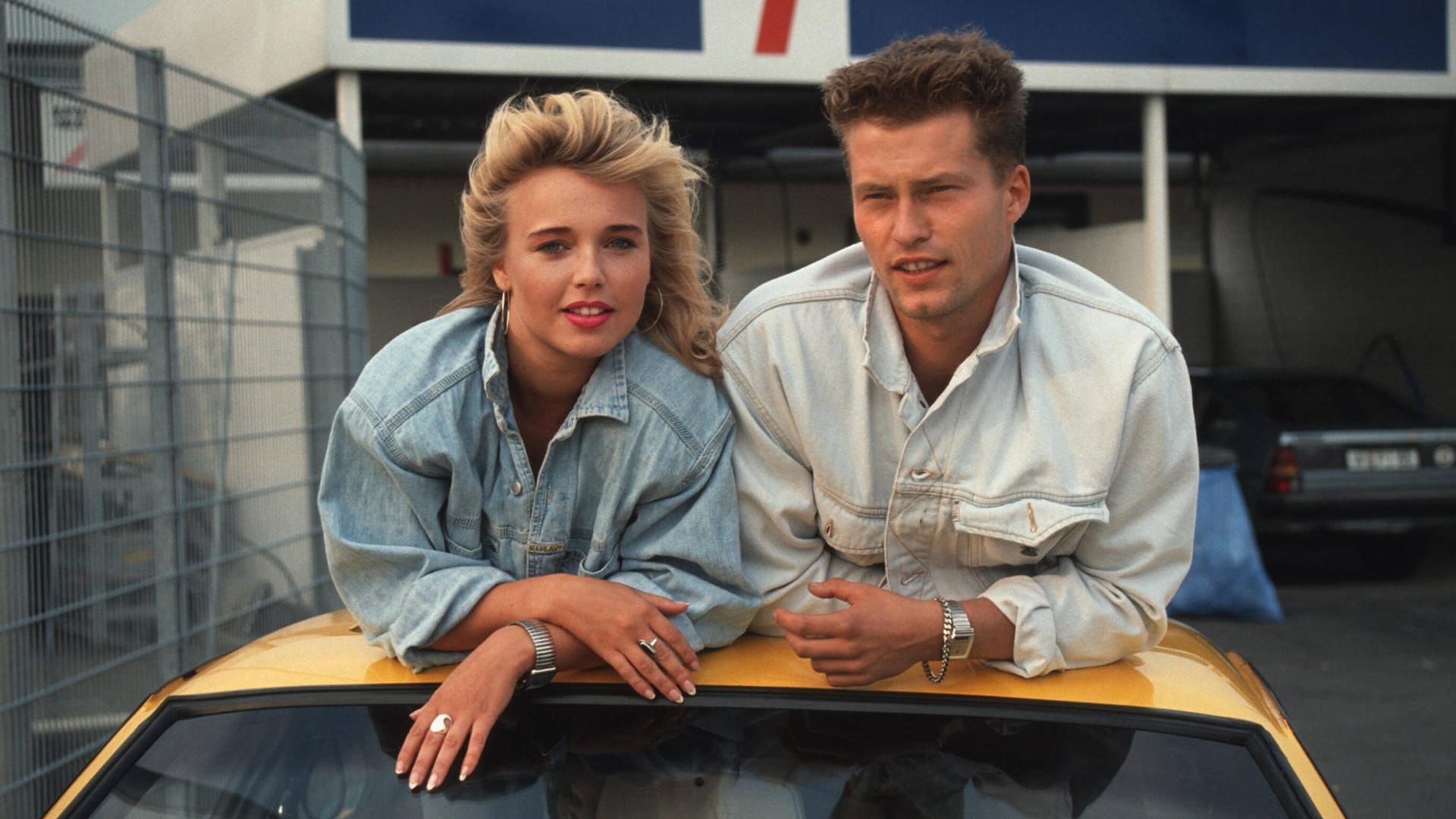 Tina Ruland und Til Schweiger: Als Uschi und Bertie in "Manta, Manta" von 1991.