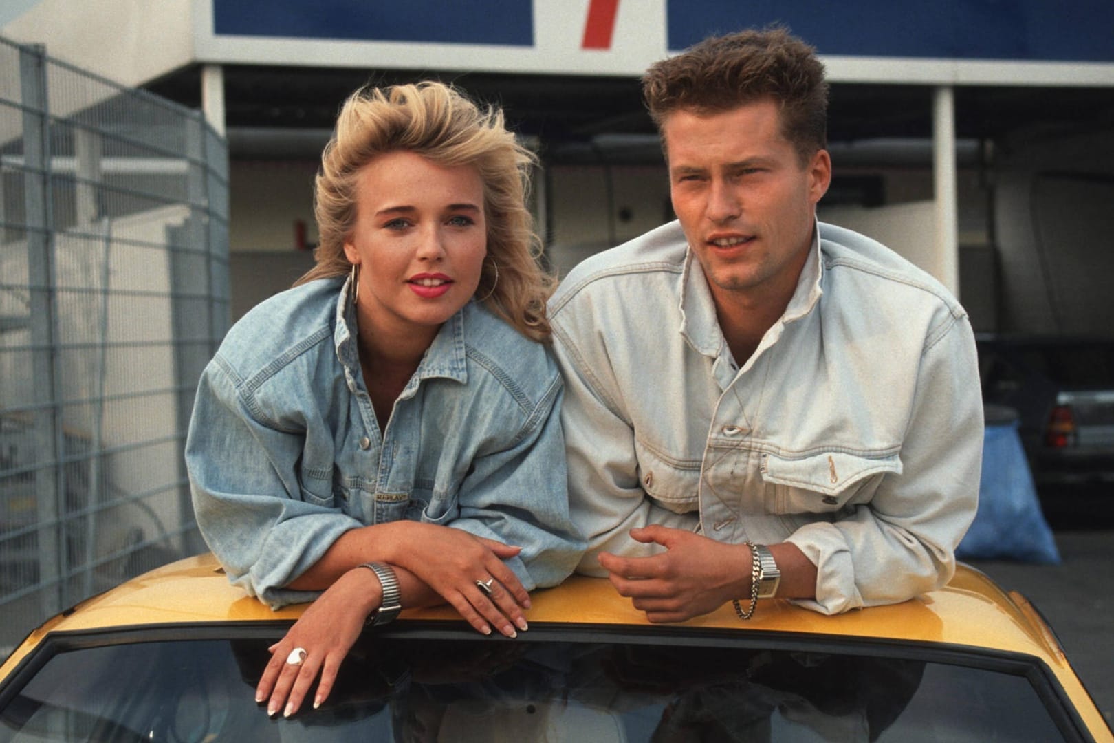 Tina Ruland und Til Schweiger: Als Uschi und Bertie in "Manta, Manta" von 1991.