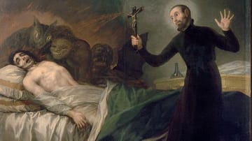 Exorzismus in Aktion: So stellte sich der Maler Francisco Goya den Heiligen Francisco de Borja bei der Zeremonie vor. 500 Jahre später ist ein Berliner ständig auf der Suche nach Kandidaten. Exorzismus in Aktion: So stellte sich der Maler Francisco Goya den Heiligen Francisco de Borja bei der Zeremonie vor. 500 Jahre später ist ein Berliner ständig auf der Suche nach Kandidaten.