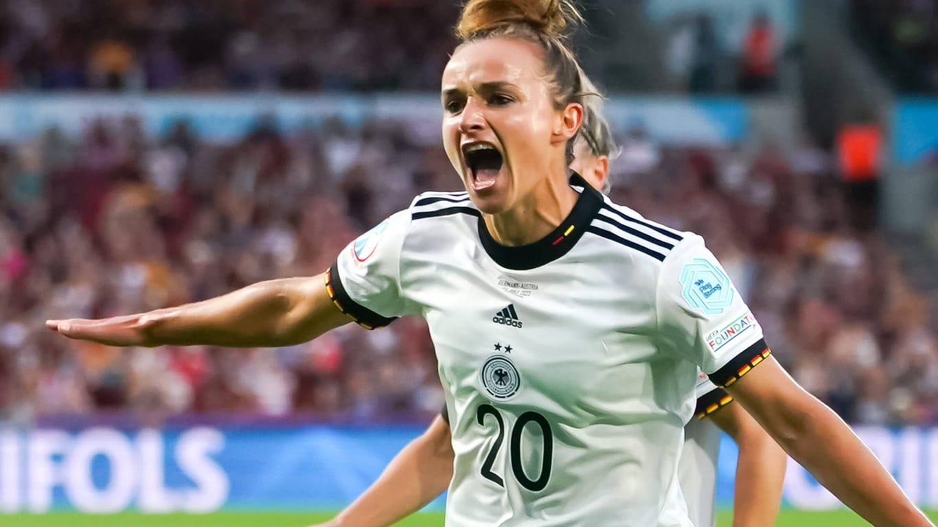 Lina Magull: Die DFB-Spielerin traf zuletzt gegen Österreich, nun geht es gegen Frankreich.