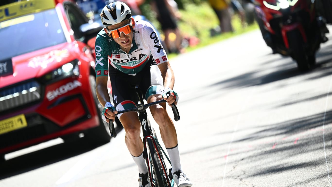 Starke Vorstellung: Lennard Kämna auf der 7. Etappe der Tour de France 2022.