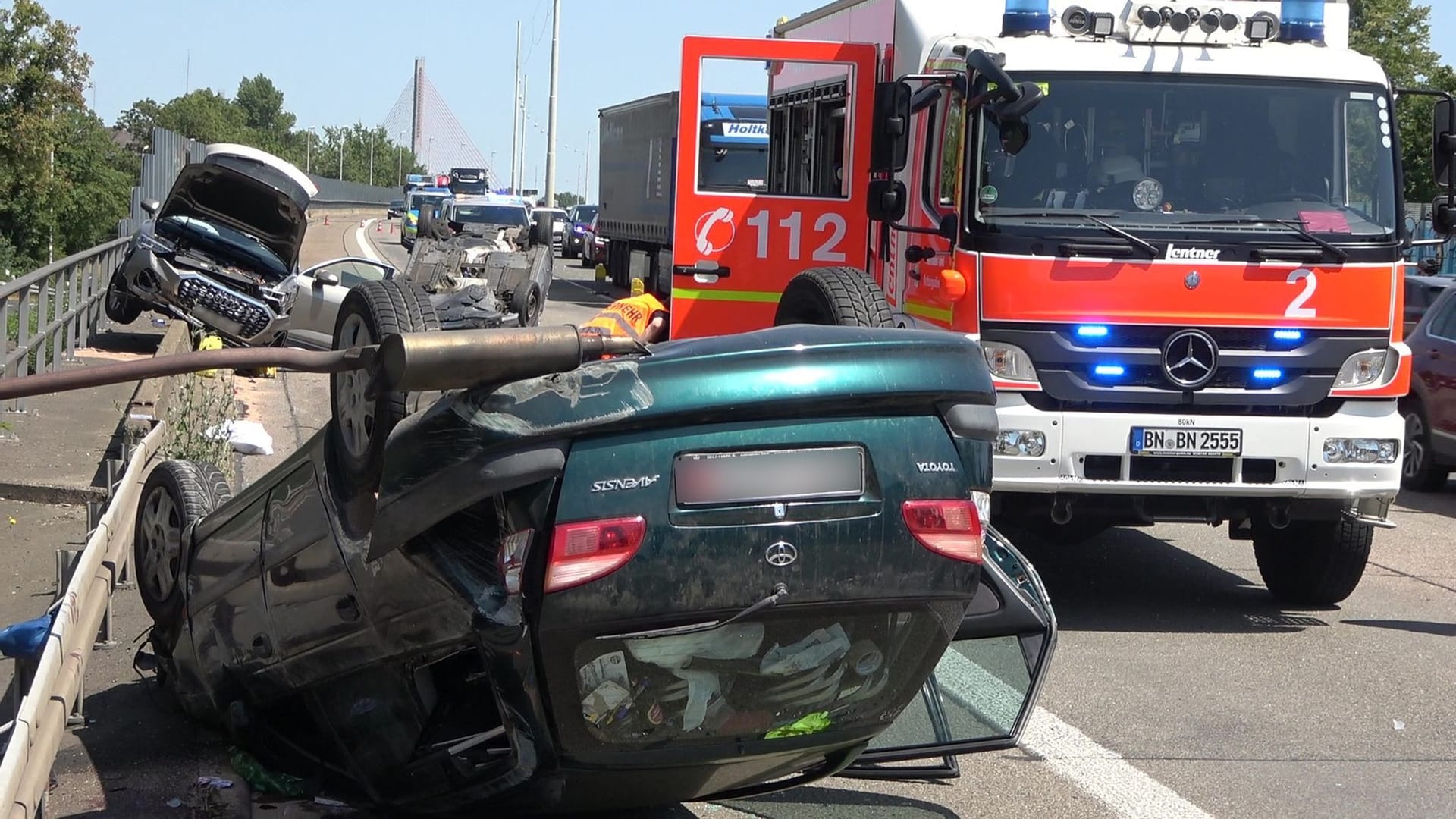 Unfall auf Autobahn 565 Unfall auf Autobahn 565