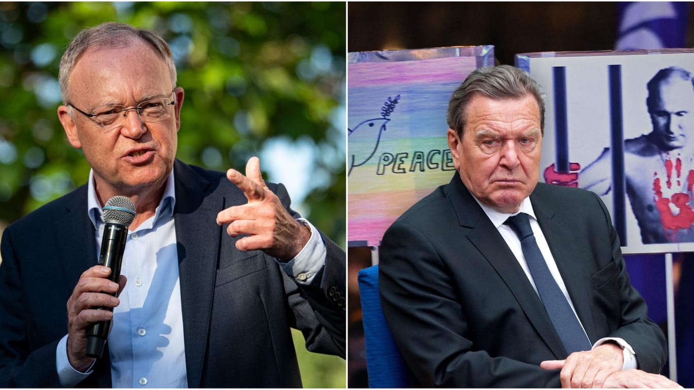 Niedersachsens Ministerpräsident Stephan Weil krisiert vor dem SPD-Parteiordnungsverfahren am Donnerstag Altkanzler Gerhard Schröder wegen dessen Putin-Nähe.