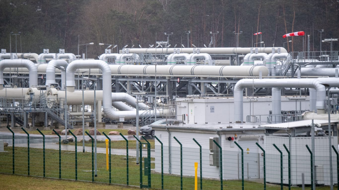 Gasempfangsstation der Ostseepipeline Nord Stream 2: Das Zertifizierungsverfahren für die Pipeline wurde im Februar gestoppt.