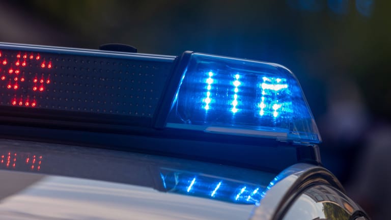 Blaulicht eines Polizeifahrzeugs in Reutlingen (Symbolbild): Am Bahnhof wurde ein 25-Jähriger nach einer Rangelei von einem Zug erfasst.
