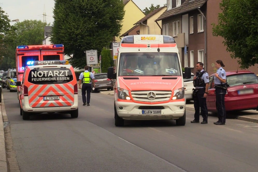 Die Einsatzstelle: Polizei und Krankenwagen eilten schnell heran.