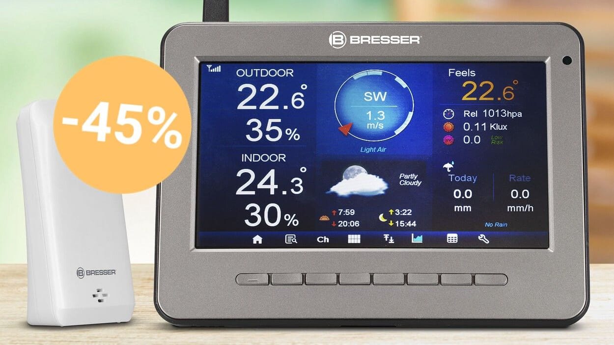 Aldi-Angebot: Die Profi-Wetterstation von Bresser erhalten Sie jetzt so günstig wie noch nie!