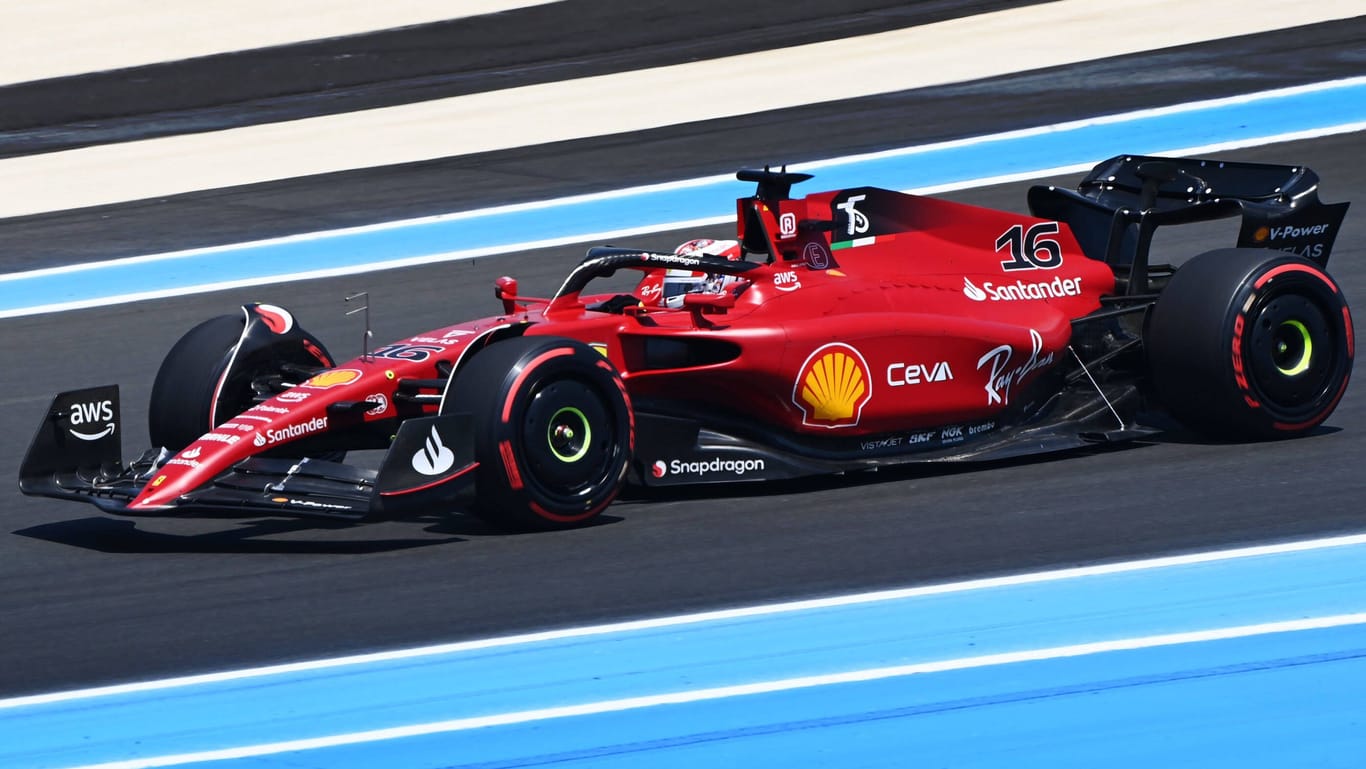 Charles Leclerc auf der Strecke in Le Castellet.