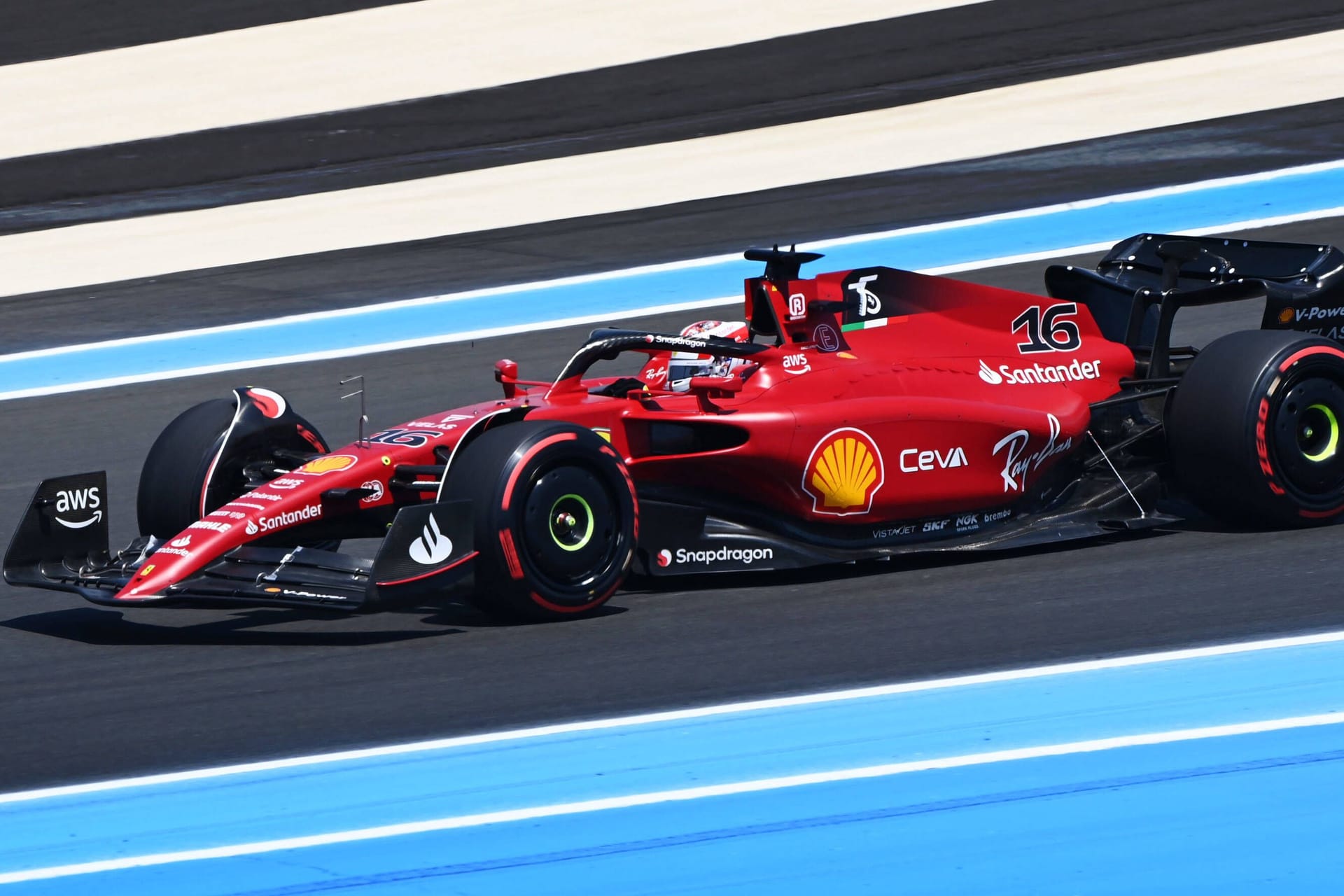 Charles Leclerc auf der Strecke in Le Castellet.