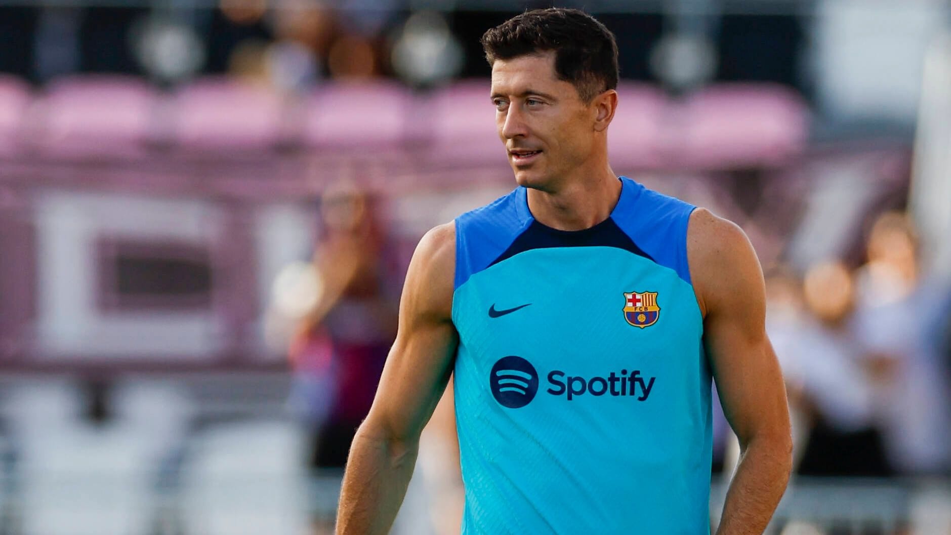 Robert Lewandowski: Der neue Barcelona-Stürmer ist noch nicht spielberechtigt.