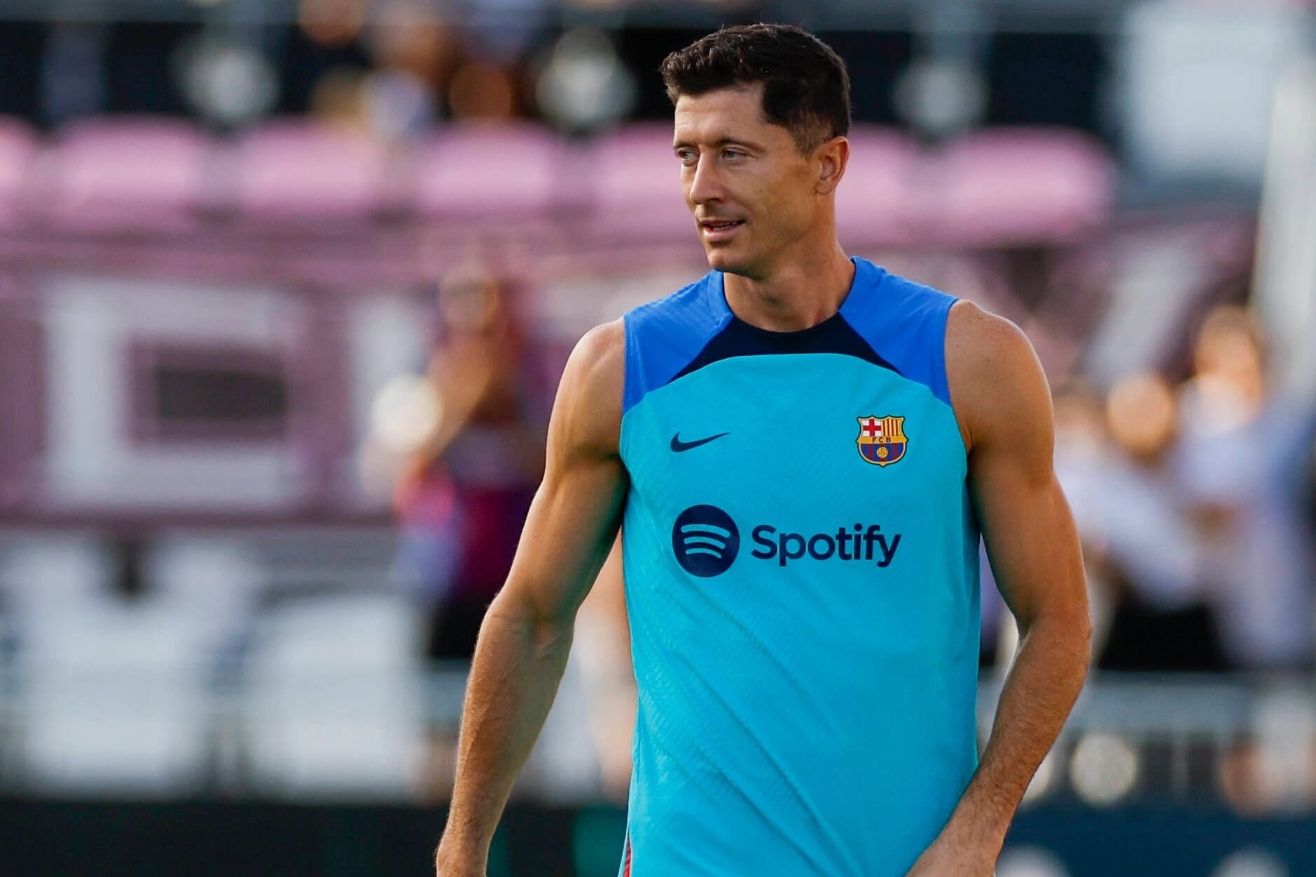 Robert Lewandowski: Der neue Barcelona-Stürmer ist noch nicht spielberechtigt.