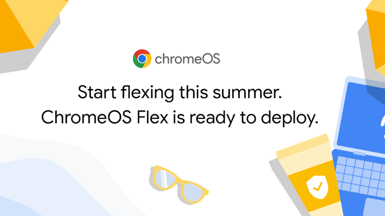 Werbung für ChromeOS Flex: Das Betriebssystem läuft auf alten Rechnern.