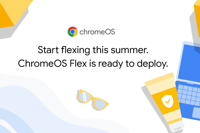 Werbung für ChromeOS Flex: Das Betriebssystem läuft auf alten Rechnern.