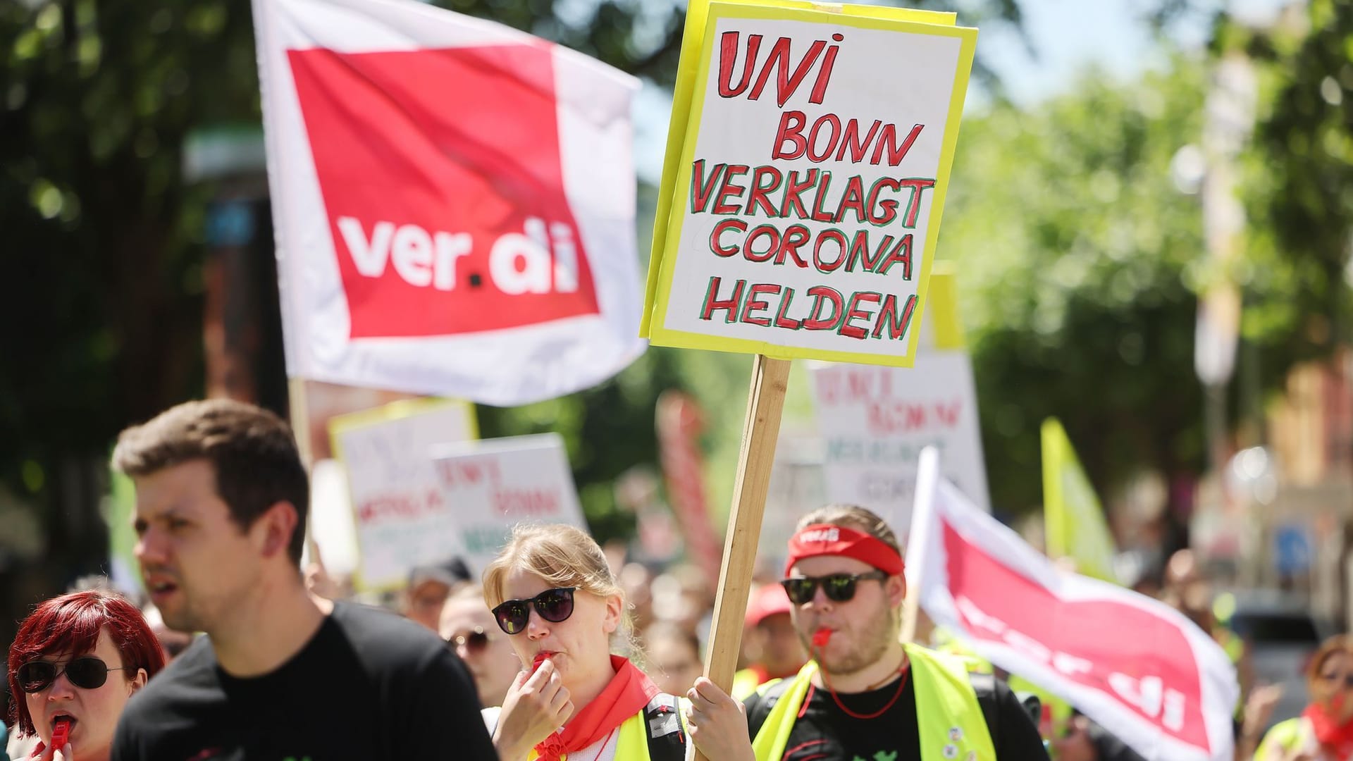 Demonstration Uni Klinik Bonn